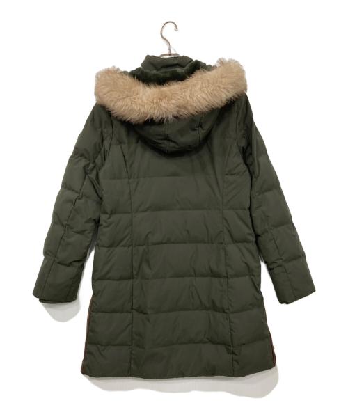 LAUREN RALPH LAUREN（ローレン ラルフ ローレン）LAUREN RALPH LAUREN (ローレン ラルフ ローレン) フェイクファートリムダウンコート オリーブ サイズ:Lの古着・服飾アイテム