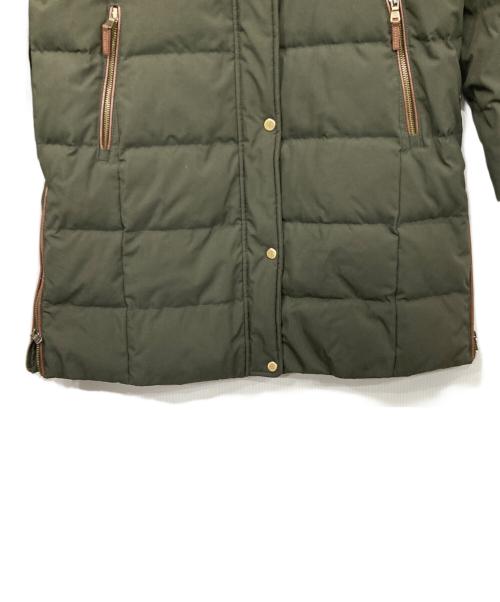 LAUREN RALPH LAUREN（ローレン ラルフ ローレン）LAUREN RALPH LAUREN (ローレン ラルフ ローレン) フェイクファートリムダウンコート オリーブ サイズ:Lの古着・服飾アイテム