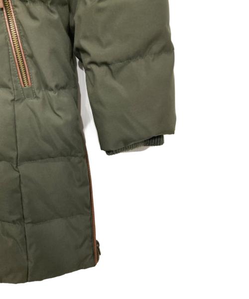 LAUREN RALPH LAUREN（ローレン ラルフ ローレン）LAUREN RALPH LAUREN (ローレン ラルフ ローレン) フェイクファートリムダウンコート オリーブ サイズ:Lの古着・服飾アイテム