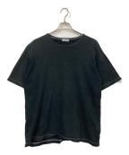 COMME des GARCONS HOMMEコムデギャルソン オム）の古着「ステッチワークTシャツ」｜ブラック