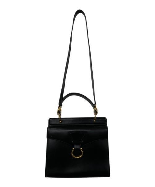 CELINE（セリーヌ）CELINE (セリーヌ) ホースビットショルダーバッグ ブラックの古着・服飾アイテム
