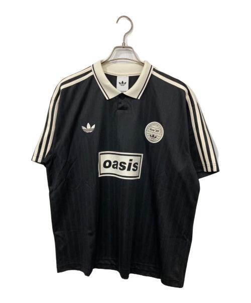 adidas（アディダス）adidas (アディダス) live'25 POLO SHIRT ブラック サイズ:2XLの古着・服飾アイテム