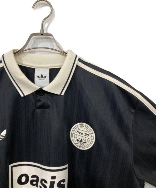 adidas（アディダス）adidas (アディダス) live'25 POLO SHIRT ブラック サイズ:2XLの古着・服飾アイテム