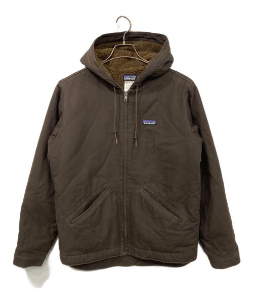 Patagonia（パタゴニア）Patagonia (パタゴニア) ラインドキャンバスフーディ ブラウン サイズ:Sの古着・服飾アイテム