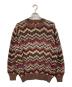MISSONI（ミッソーニ）の古着「モヘア混幾何学柄ニット」｜ブラウン