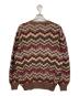 MISSONI (ミッソーニ) モヘア混幾何学柄ニット ブラウン サイズ:12：8000円