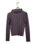 PLEATS PLEASE (プリーツプリーズ) SOFT PLEATS ハイネック長袖カットソー パープル サイズ:表記なし：18000円