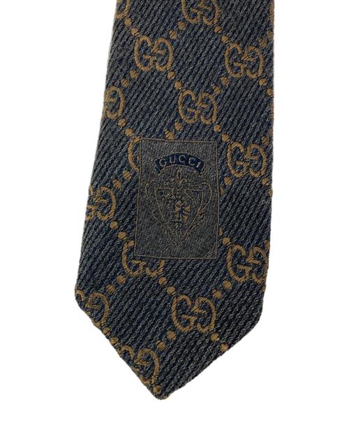 GUCCI（グッチ）GUCCI (グッチ) GG柄ネクタイ グレー サイズ:表記なしの古着・服飾アイテム