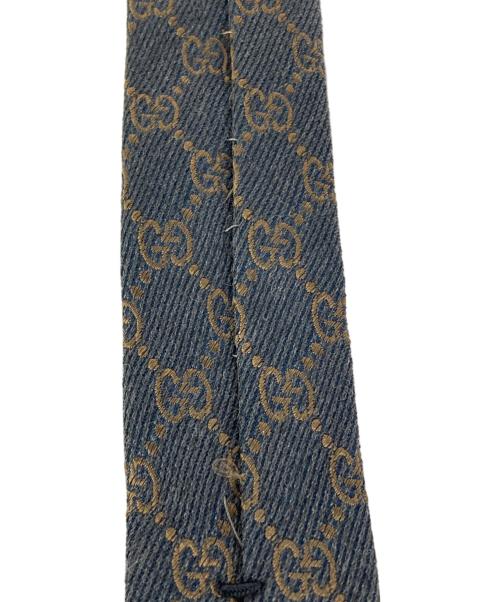 GUCCI（グッチ）GUCCI (グッチ) GG柄ネクタイ グレー サイズ:表記なしの古着・服飾アイテム