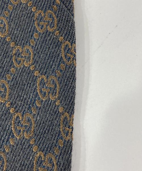 GUCCI（グッチ）GUCCI (グッチ) GG柄ネクタイ グレー サイズ:表記なしの古着・服飾アイテム
