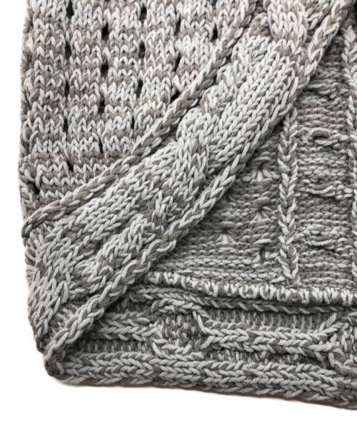 AOIWANAKA（アオイワナカ）AOIWANAKA (アオイワナカ) ニットボレロ バタフライスリーブニットボレロ 半袖ニット   ブルー サイズ:freeの古着・服飾アイテム