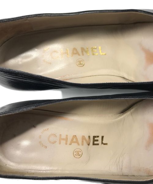 CHANEL（シャネル）CHANEL (シャネル) ココマークパンプス 666G ブラック サイズ:35の古着・服飾アイテム