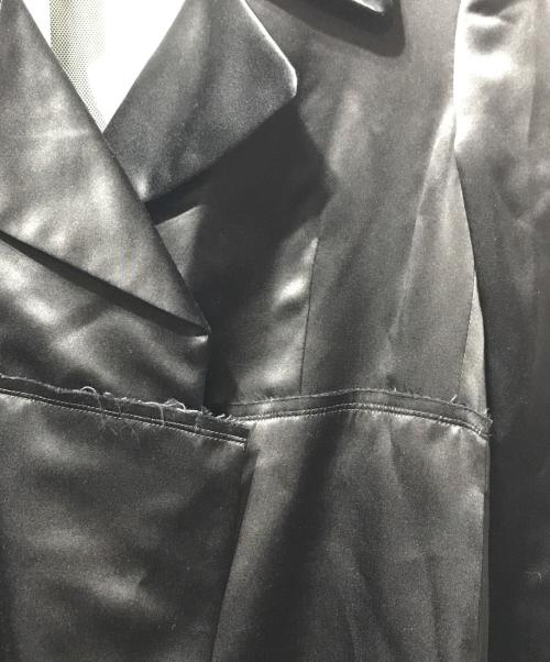 COMME des GARCONS（コムデギャルソン）COMME des GARCONS (コムデギャルソン) 07SS チュール切替コート キュビズム期 レイヤード ラップコート  ブラック サイズ:Sの古着・服飾アイテム