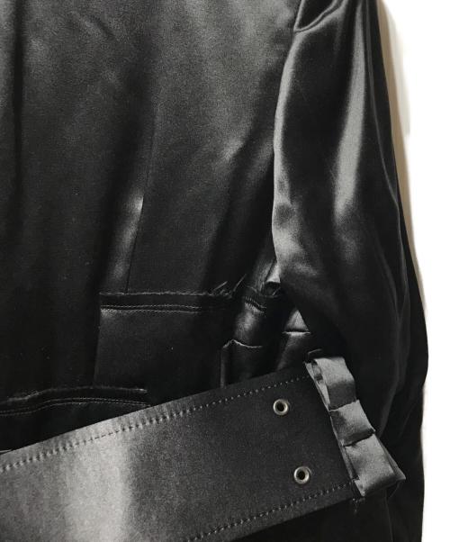 COMME des GARCONS（コムデギャルソン）COMME des GARCONS (コムデギャルソン) 07SS チュール切替コート キュビズム期 レイヤード ラップコート  ブラック サイズ:Sの古着・服飾アイテム