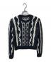 CHANEL（シャネル）の古着「立体デザイン編み込みニット」｜ホワイト×ネイビー