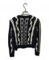 CHANEL (シャネル) 立体デザイン編み込みニット ホワイト×ネイビー サイズ:38：57000円