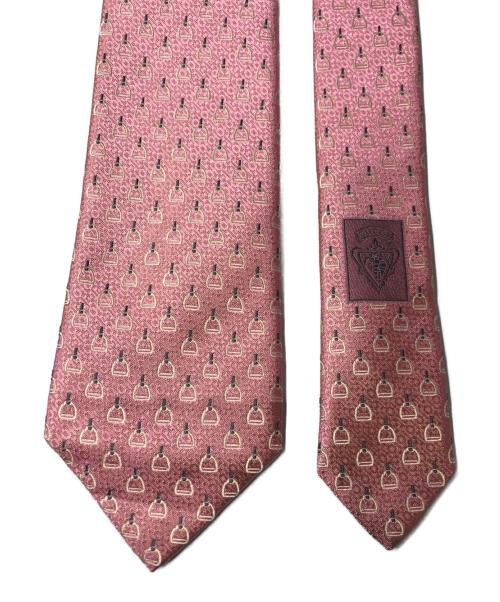 GUCCI（グッチ）GUCCI (グッチ) シルクネクタイ ピンク サイズ:148cm×7cmの古着・服飾アイテム