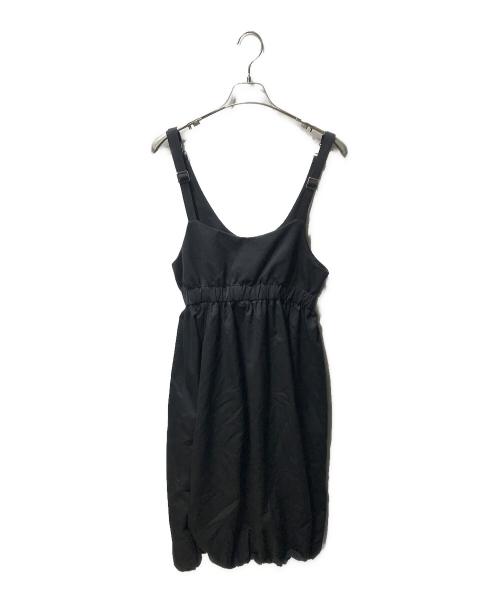 noir kei ninomiya（ノワール ケイ ニノミヤ）noir kei ninomiya (ノワール ケイ ニノミヤ) バルーン吊りジャンパースカート ブラック サイズ:Sの古着・服飾アイテム