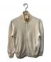 THREE DOTS（スリードッツ）の古着「Cashmere×NewSoftTerryhighneck ジップカーディガン」｜ベージュ