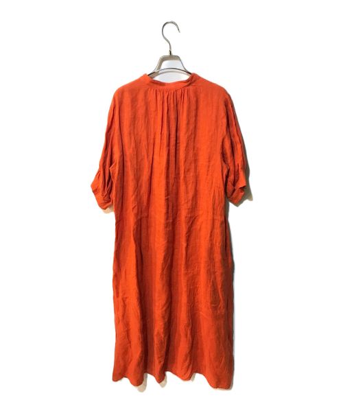 journal standard L'essage（ジャーナルスタンダード レサージュ）journal standard L'essage (ジャーナルスタンダード レサージュ) フレンチリネンスキッパーワンピース 22040370031020 オレンジ サイズ:38の古着・服飾アイテム