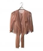 OBLIオブリ）の古着「オーガンジービッグリボンブラウス」｜ベージュ