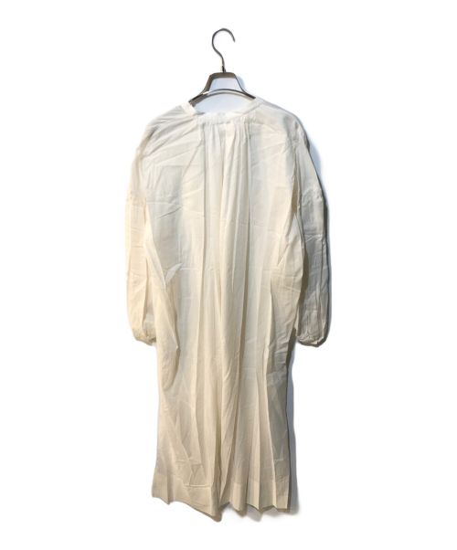 THREE DOTS（スリードッツ）THREE DOTS (スリードッツ) Cotton loan volume cardigandress CL5001Y ホワイト サイズ:6 未使用品の古着・服飾アイテム