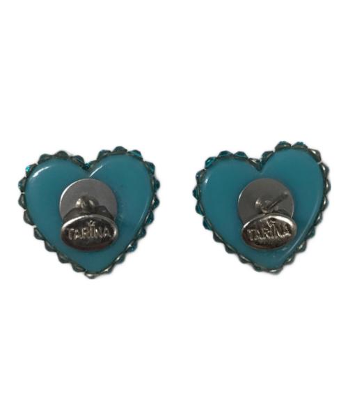 TARINA TARANTINO（タリナタランティーノ）TARINA TARANTINO (タリナタランティーノ) ハートモチーフピアス ブルーの古着・服飾アイテム