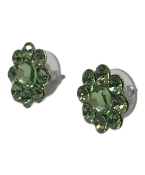 TARINA TARANTINO（タリナタランティーノ）TARINA TARANTINO (タリナタランティーノ) フラワーモチーフピアス グリーンの古着・服飾アイテム