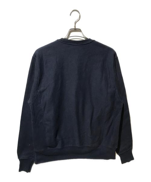 Champion REVERSE WEAVE（チャンピオン リバース ウィーブ）Champion REVERSE WEAVE (チャンピオン リバース ウィーブ) カレッジプリントスウェット ネイビー サイズ:Mの古着・服飾アイテム