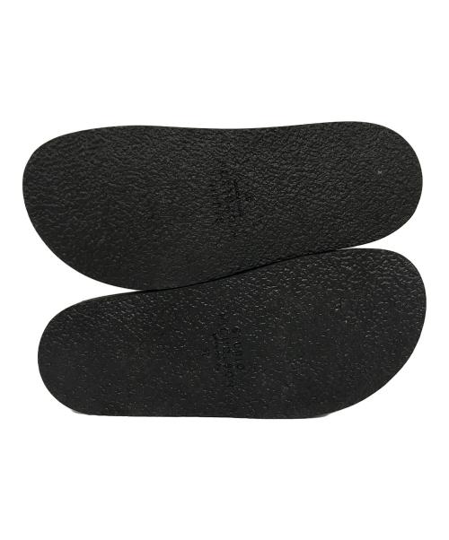 STUDIO NICHOLSON（スタジオ ニコルソン）STUDIO NICHOLSON (スタジオ ニコルソン) SUEDE SANDAL ブラック×ベージュ サイズ:37の古着・服飾アイテム