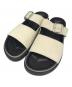 STUDIO NICHOLSON（スタジオ ニコルソン）の古着「SUEDE SANDAL」｜ブラック×ベージュ