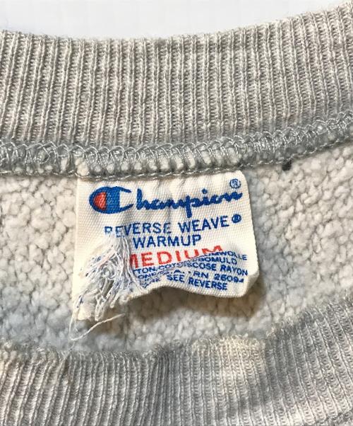 Champion REVERSE WEAVE（チャンピオン リバース ウィーブ）Champion REVERSE WEAVE (チャンピオン リバース ウィーブ) 半袖スウェット 80s トリコタグ  グレー サイズ:Mの古着・服飾アイテム