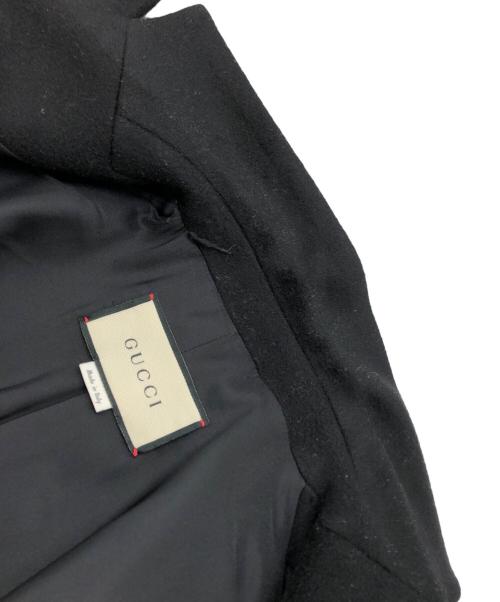 GUCCI（グッチ）GUCCI (グッチ) シングルブレストコート ブラック サイズ:40の古着・服飾アイテム