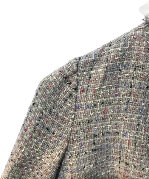 theory（セオリー）theory (セオリー) RAINBOW TWEED/FEMININE SLIM JKT ベージュ サイズ:2の古着・服飾アイテム