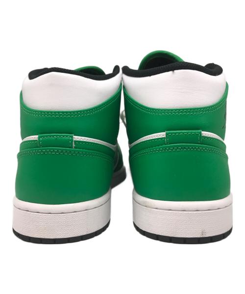 NIKE（ナイキ）NIKE (ナイキ) Nike Air Jordan 1 Mid スニーカー グリーン×ホワイト サイズ:29の古着・服飾アイテム