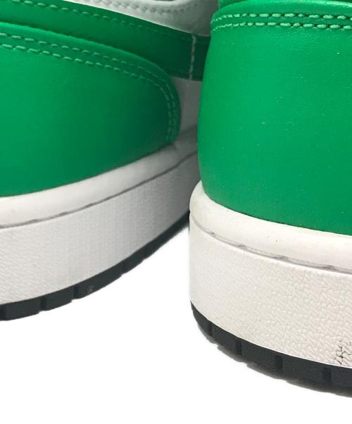 NIKE（ナイキ）NIKE (ナイキ) Nike Air Jordan 1 Mid スニーカー グリーン×ホワイト サイズ:29の古着・服飾アイテム