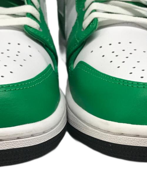 NIKE（ナイキ）NIKE (ナイキ) Nike Air Jordan 1 Mid スニーカー グリーン×ホワイト サイズ:29の古着・服飾アイテム