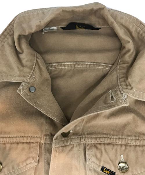 LEE（リー）LEE (リー) モールスキン トラッカージャケット ベージュ サイズ:実寸参照の古着・服飾アイテム