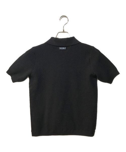 MADISON BLUE（マディソンブルー）MADISON BLUE (マディソンブルー) POLO KNIT MESH ブラック サイズ:XSの古着・服飾アイテム