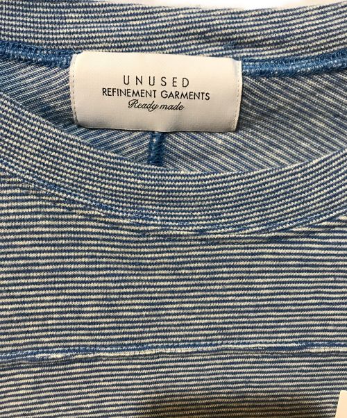 UN3D.（アンスリード）UN3D. (アンスリード) Micro border football T-shirt ブルー サイズ:2 未使用品の古着・服飾アイテム