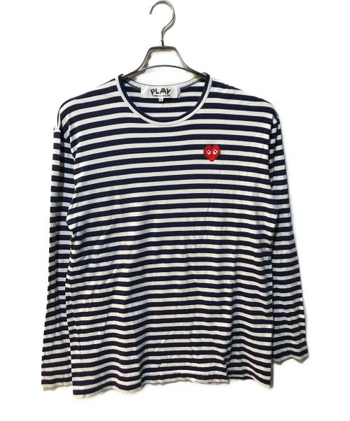 PLAY COMME des GARCONS（プレイコムデギャルソン）PLAY COMME des GARCONS (プレイ コムデギャルソン) the Artist Invader L/S T ネイビー サイズ:XXLの古着・服飾アイテム