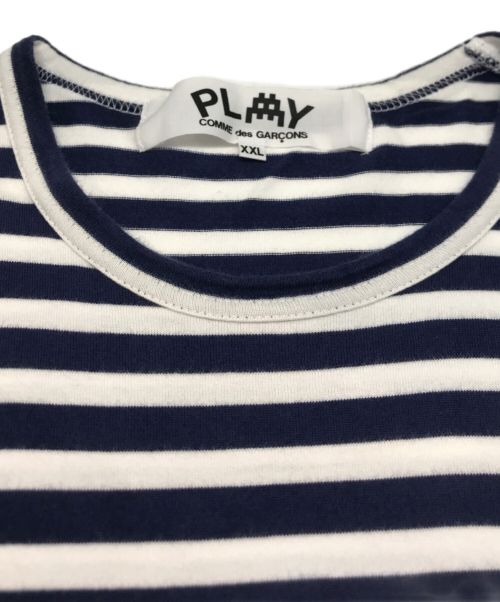 PLAY COMME des GARCONS（プレイコムデギャルソン）PLAY COMME des GARCONS (プレイ コムデギャルソン) the Artist Invader L/S T ネイビー サイズ:XXLの古着・服飾アイテム