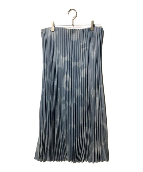marimekko（マリメッコ）marimekko (マリメッコ) ウニッコプリーツスカート ブルー サイズ:Lの古着・服飾アイテム