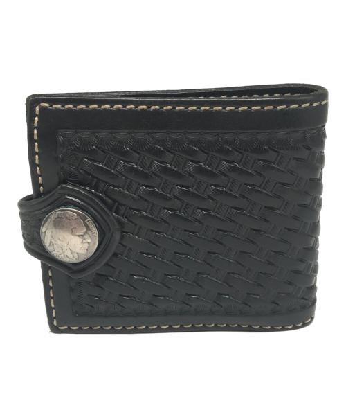 FUNNY（ファニー）FUNNY (ファニー) コンチョボタンウォレット ブラックの古着・服飾アイテム