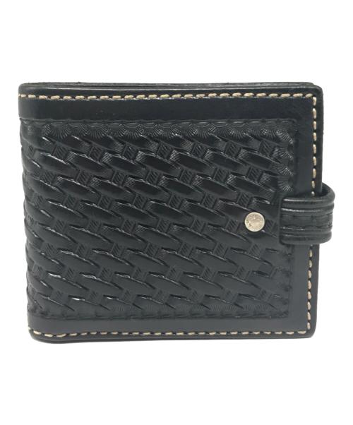 FUNNY（ファニー）FUNNY (ファニー) コンチョボタンウォレット ブラックの古着・服飾アイテム