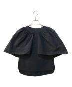SHE TOKYOシートーキョー）の古着「Margaret ケープブラウス」｜ネイビー