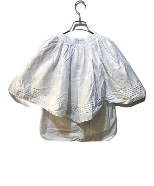 SHE TOKYO（シートーキョー）SHE TOKYO (シートーキョー) Margaret ケープブラウス ネイビー サイズ:Freeの古着・服飾アイテム