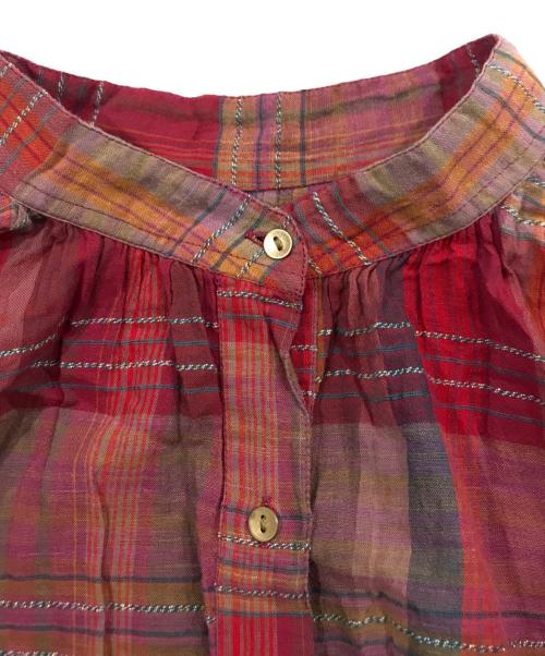 ne quittez pas（ヌキテパ）ne quittez pas (ヌキテパ) シャツワンピース レッド サイズ:Sの古着・服飾アイテム