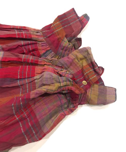 ne quittez pas（ヌキテパ）ne quittez pas (ヌキテパ) シャツワンピース レッド サイズ:Sの古着・服飾アイテム