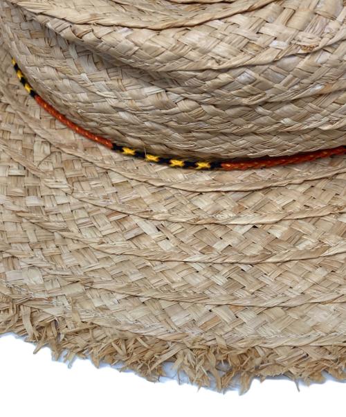 kijima takayuki（キジマタカユキ）kijima takayuki (キジマタカユキ) RAFFIA BRAID BOATER ハット ベージュ サイズ:3の古着・服飾アイテム